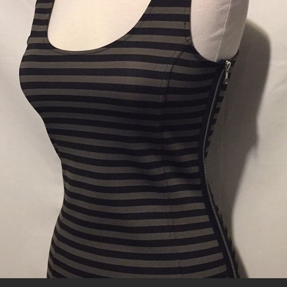 Central Park West Striped Side Zipper Dress - Picture 8 of 10